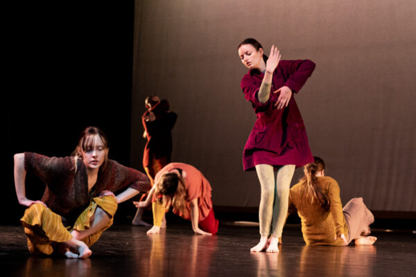 Dancers perform on stage at WSU.