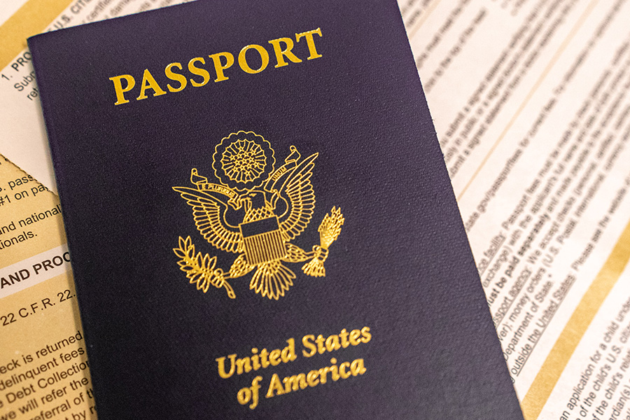 United States passport book