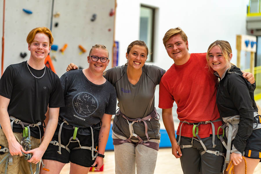 WSU students at the Wabasha Recreation Center