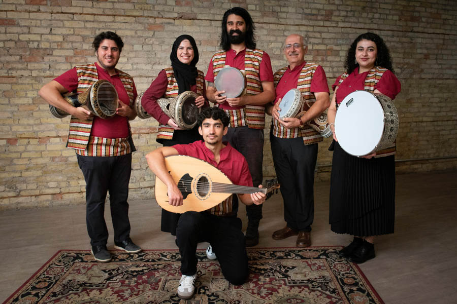 Yalla Drum Ensemble with instruments
