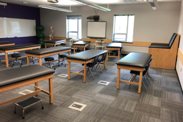 Empty Athletic Training lab with equipment