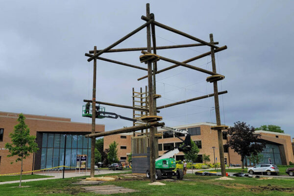 High ropes course located at the Education Village