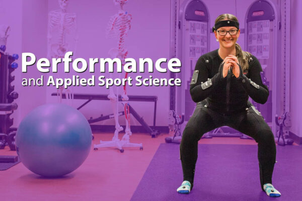 Performance & Applied Sport Science student wearing gear
