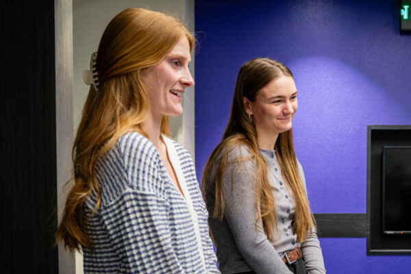 WSU students giving a business presentation