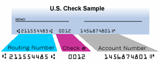 US Check Sample