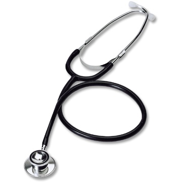 Stethoscope indicating health insurance logo