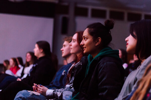 Students enjoy a performance at the WSU campus.