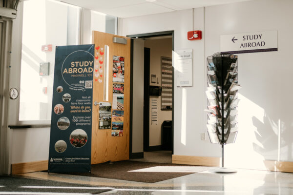 The entrance to the Study Abroad Office on the WSU campus.